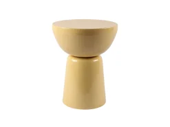 Mesa de apoio de metal - Amarelo claro brilhante - MENIRO