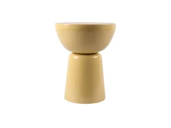 Mesa de apoio de metal - Amarelo claro brilhante - MENIRO