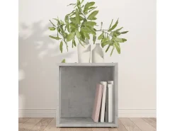 Mesa de apoio derivados de madeira cinzento cimento