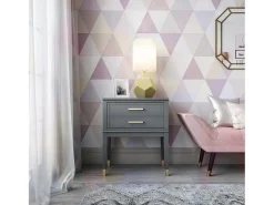 Mesa de apoio em aglomerado de partículas laminadas Cinzento carvalho
