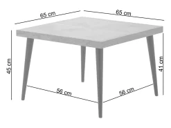 Mesa de apoio em aglomerado laminado branco