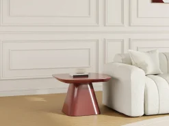 Mesa de apoio em MDF - Bordeaux lacado - NATAZA