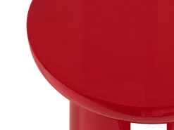Mesa de apoio em MDF - Vermelho lacado - DERLALI