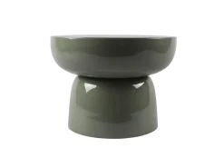 Mesa de apoio em metal - Verde militar brilhante - LIRENA