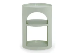 Mesa de apoio em metal branco