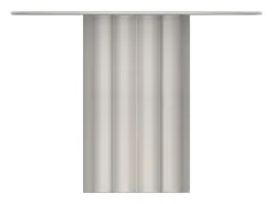 Mesa de apoio em metal cor branco cinza C63 x L63 x A45,5 cm - WODOLI