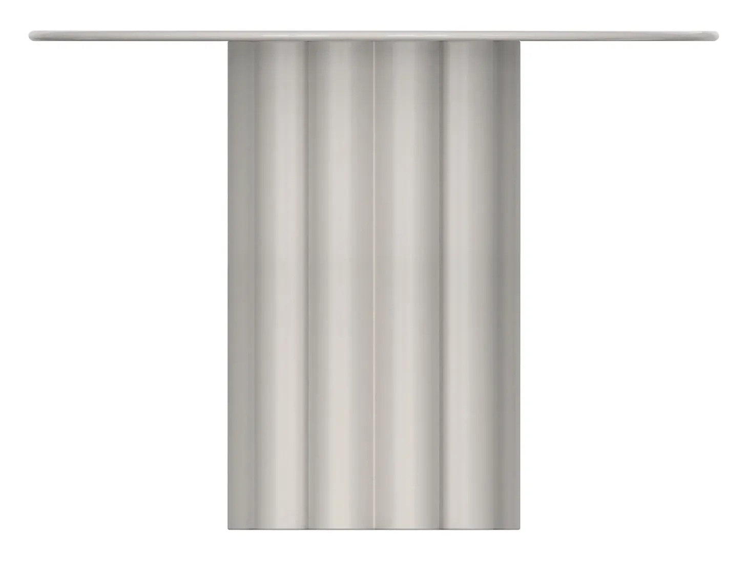 Mesa de apoio em metal cor branco cinza C63 x L63 x A45,5 cm - WODOLI