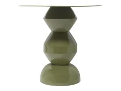 Mesa de apoio em metal de cor verde - SUPITA