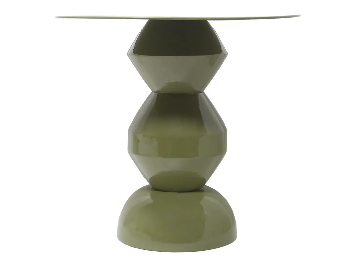 Mesa de apoio em metal de cor verde - SUPITA
