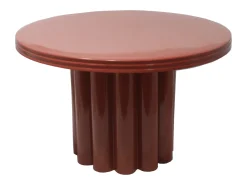 Mesa de apoio em metal de cor terracota - SEMALIA