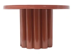Mesa de apoio em metal de cor terracota - SEMALIA