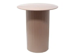 Mesa de apoio em metal de cor bege - SUADA