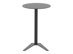 Mesa de apoio em metal preto