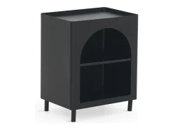 Mesa de apoio em metal preto