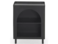 Mesa de apoio em metal preto