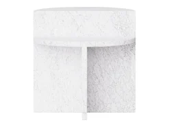 Mesa de apoio em mármore – branco – Swan