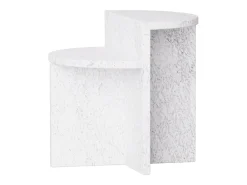 Mesa de apoio em mármore – branco – Swan