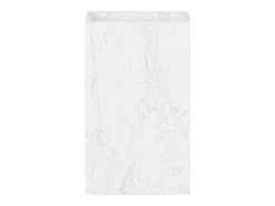 Mesa de apoio em mármore – branco – Crow Tall
