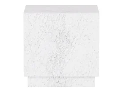 Mesa de apoio em mármore – branco – Heron