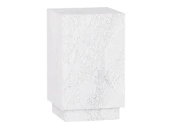 Mesa de apoio em mármore – branco – Heron Tall