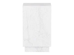 Mesa de apoio em mármore – branco – Heron Tall