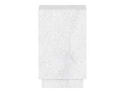 Mesa de apoio em mármore – branco – Heron Tall