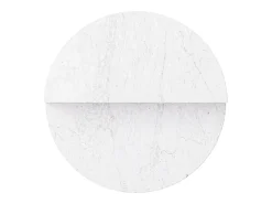 Mesa de apoio em mármore – branco – Swan Low