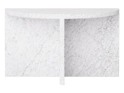 Mesa de apoio em mármore – branco – Swan Low
