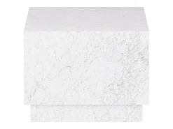 Mesa de apoio em mármore – branco – Heron Wide