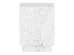 Mesa de apoio em mármore – branco – Heron Low