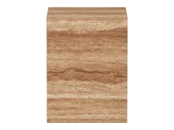 Mesa de apoio em travertino – nogueira – Dove Low