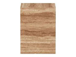 Mesa de apoio em travertino – nogueira – Dove Low