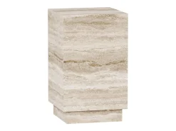 Mesa de apoio em travertino – bege – Heron Tall