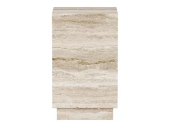 Mesa de apoio em travertino – bege – Heron Tall