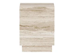 Mesa de apoio em travertino – bege – Heron Low