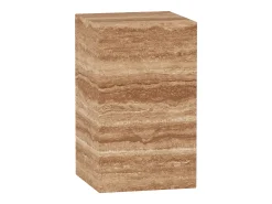 Mesa de apoio em travertino – nogueira – Dove Tall