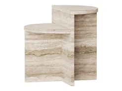 Mesa de apoio em travertino – bege – Swan