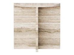 Mesa de apoio em travertino – bege – Swan