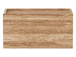 Mesa de apoio em travertino – nogueira – Crow Wide
