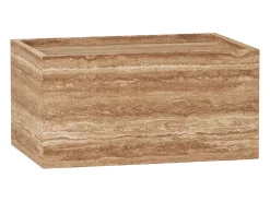 Mesa de apoio em travertino – nogueira – Crow Wide