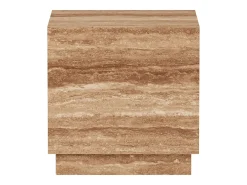 Mesa de apoio em travertino – nogueira – Heron