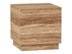Mesa de apoio em travertino – nogueira – Heron
