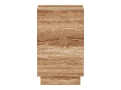 Mesa de apoio em travertino – nogueira – Heron Tall