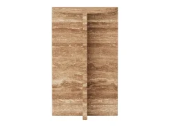 Mesa de apoio em travertino – nogueira – Swan Tall
