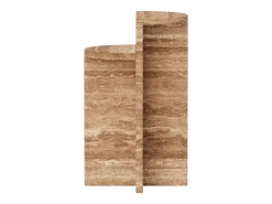 Mesa de apoio em travertino – nogueira – Swan Tall