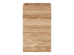 Mesa de apoio em travertino – nogueira – Crow Tall