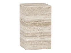Mesa de apoio em travertino – bege – Dove Tall