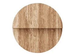 Mesa de apoio em travertino – nogueira – Swan