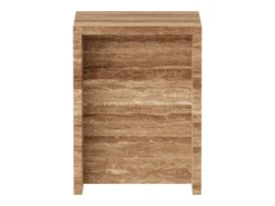 Mesa de apoio em travertino – nogueira – Falcon