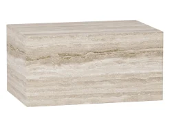 Mesa de apoio em travertino – bege – Dove Wide